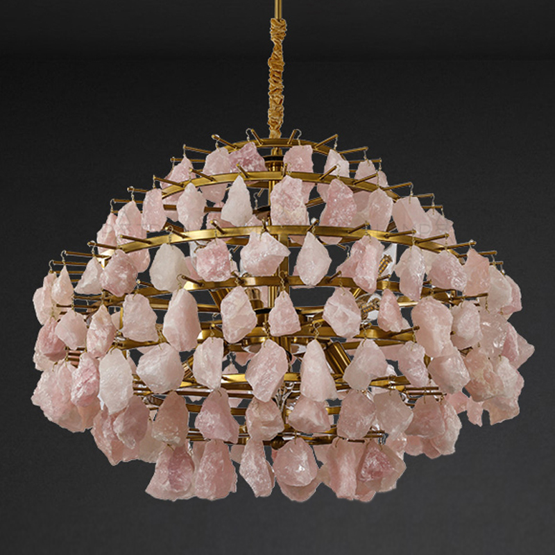 Hardis Pink stone Chandelier 65     -- | Loft Concept 