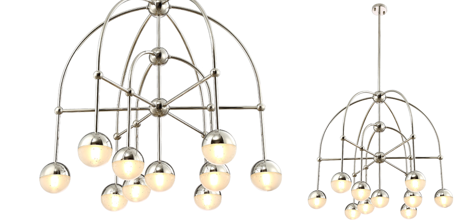 Люстра Heidy Chrome Chandelier 10 - фото