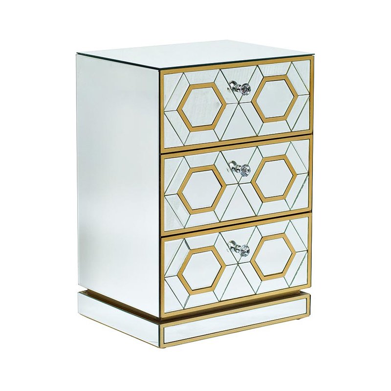    3-  Mirrored Commode 3 drawers   -- | Loft Concept 