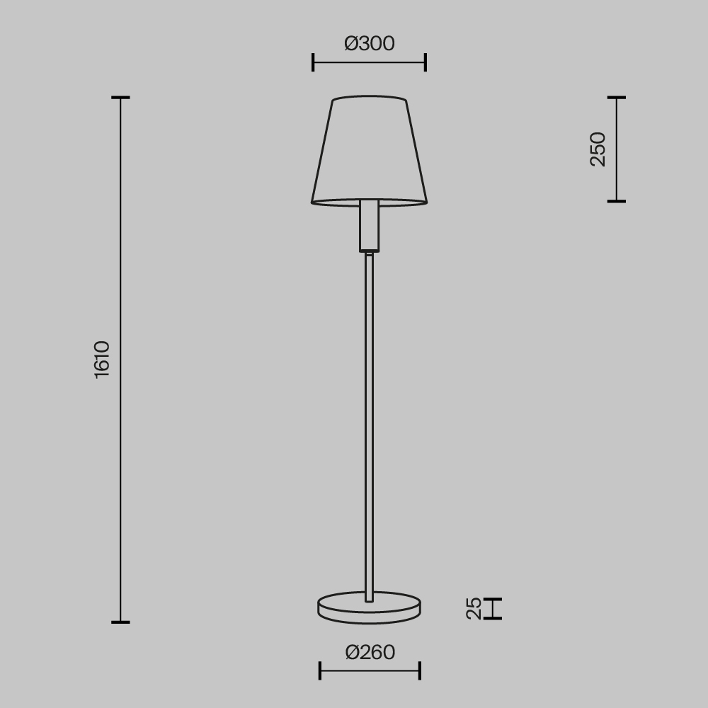 Напольный светильник Lira E27 в Ростове-на-Дону