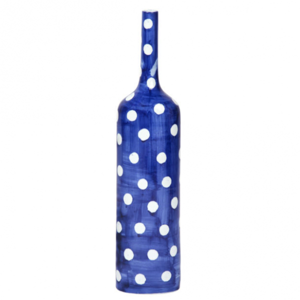 Ваза-бутылка blue & white ornament Point Bottle Синий Белый в Ростове-на-Дону | Loft Concept 