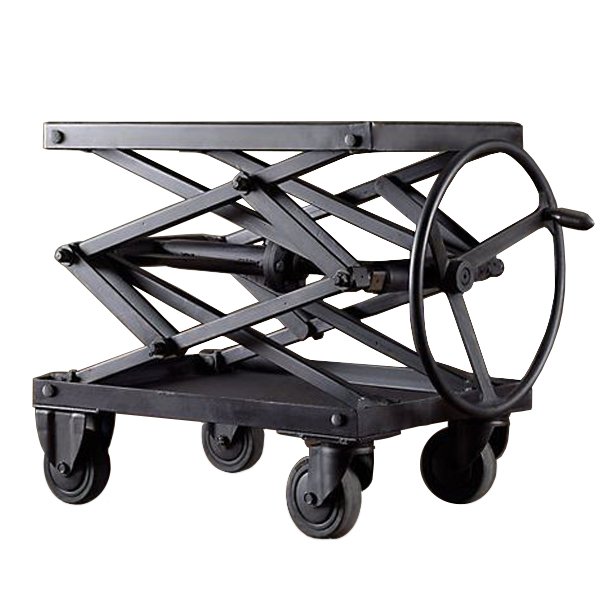 Industrial Scissor Lift Table Iron Restoration Hardware   -- | Loft Concept 
