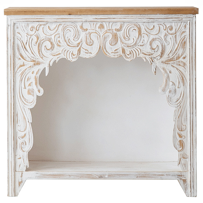 Консоль Indian Antique White Furniture Felicienne Console Древесина Белый в Ростове-на-Дону | Loft Concept 