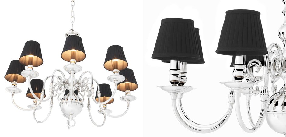 Люстра Eichholtz Chandelier Bourbon Nickel - Loft-Concept в Ростове-на-Дону