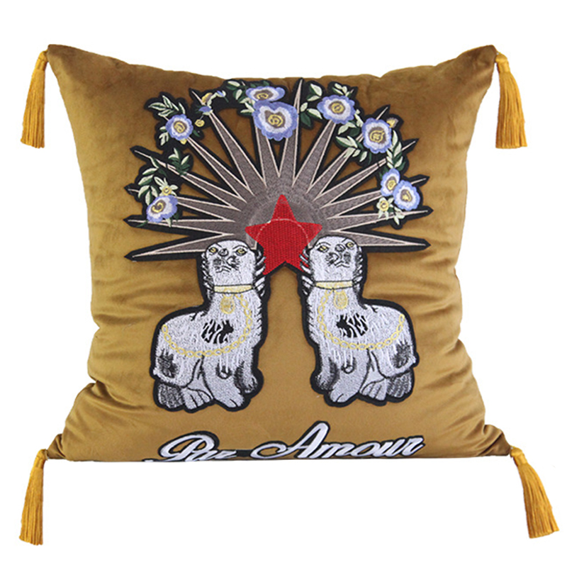      Gucci Two Dogs Cushion     -- | Loft Concept 