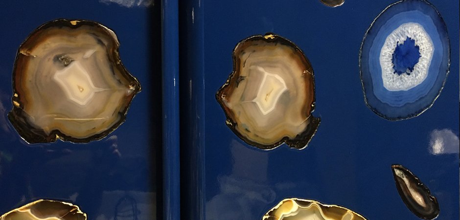 Patrick Naggar Gem Cabinet шкаф украшенный агатами  - фото №2