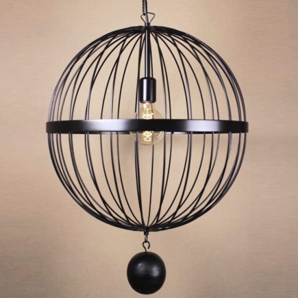   Wire Cage Pendant Spher Black   -- | Loft Concept 