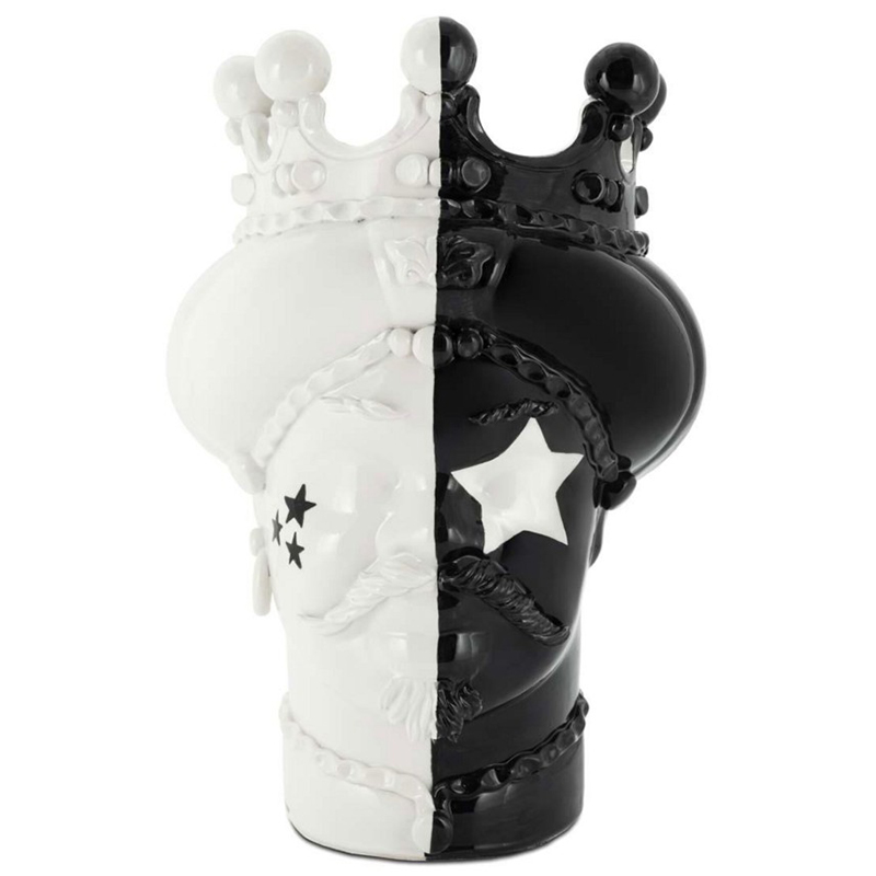  Vase Moro Man Star Black White    -- | Loft Concept 