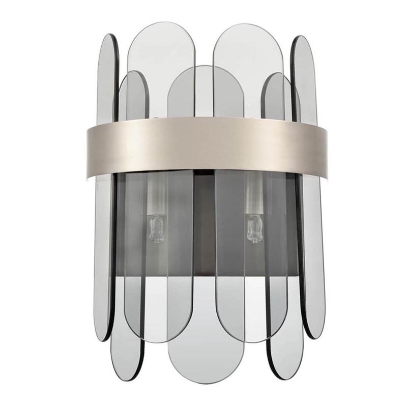  Decorative Oval Smoky Plates Sconce  (Smoke)    -- | Loft Concept 