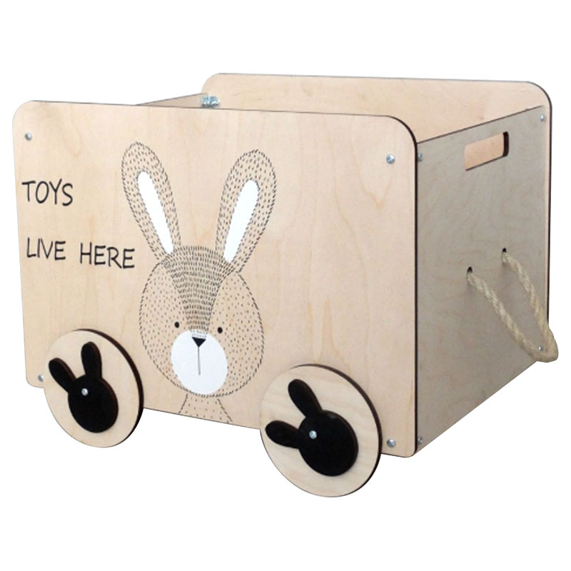  Wooden Box Bunny   -- | Loft Concept 