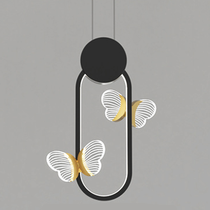 Butterfly Black Oval     -- | Loft Concept 