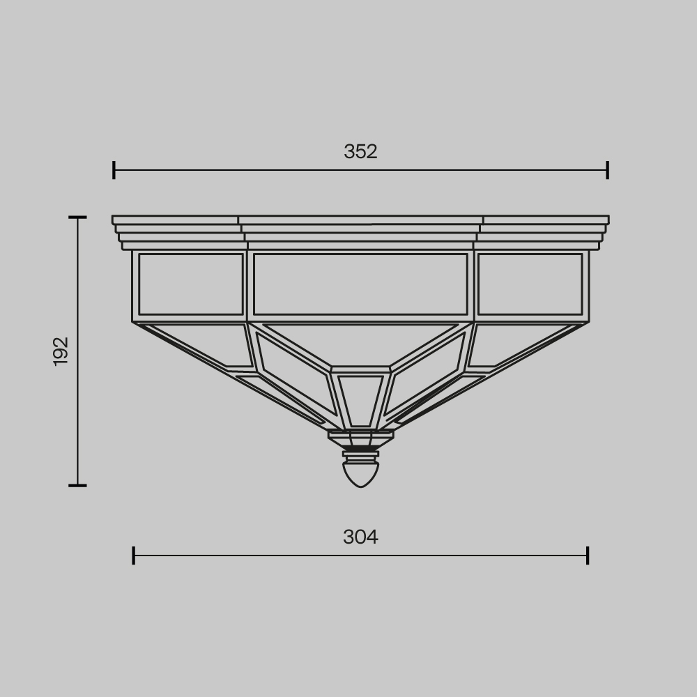 Потолочный светильник Zeil E27X3 в Ростове-на-Дону
