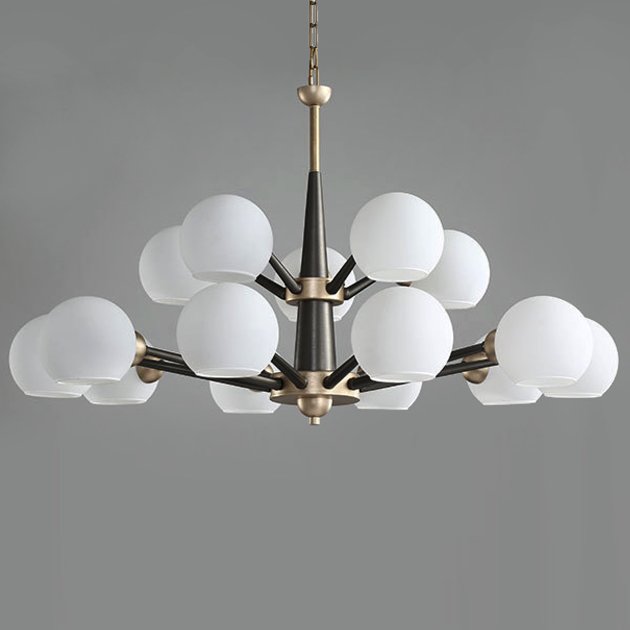  Thalia chandelier White glass 15     -- | Loft Concept 