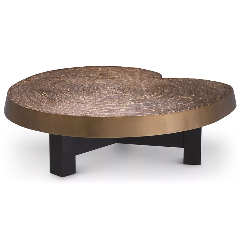 Кофейный стол Eichholtz Coffee Table Anabelle Черный Золотой в Ростове-на-Дону | Loft Concept 