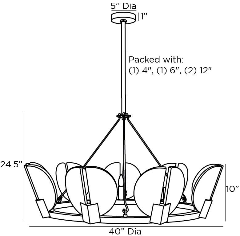 Люстра Arteriors SIERRA CHANDELIER GOLD в Ростове-на-Дону