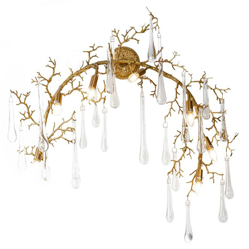  Droplet Branch Gold Wall Lamp     -- | Loft Concept 