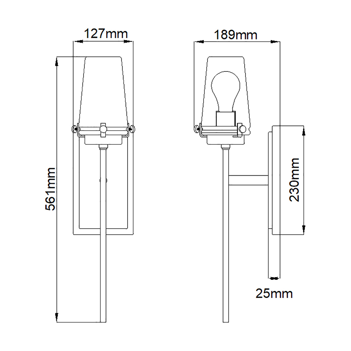 Бра с прозрачным стеклянным плафоном Kichler в Ростове-на-Дону