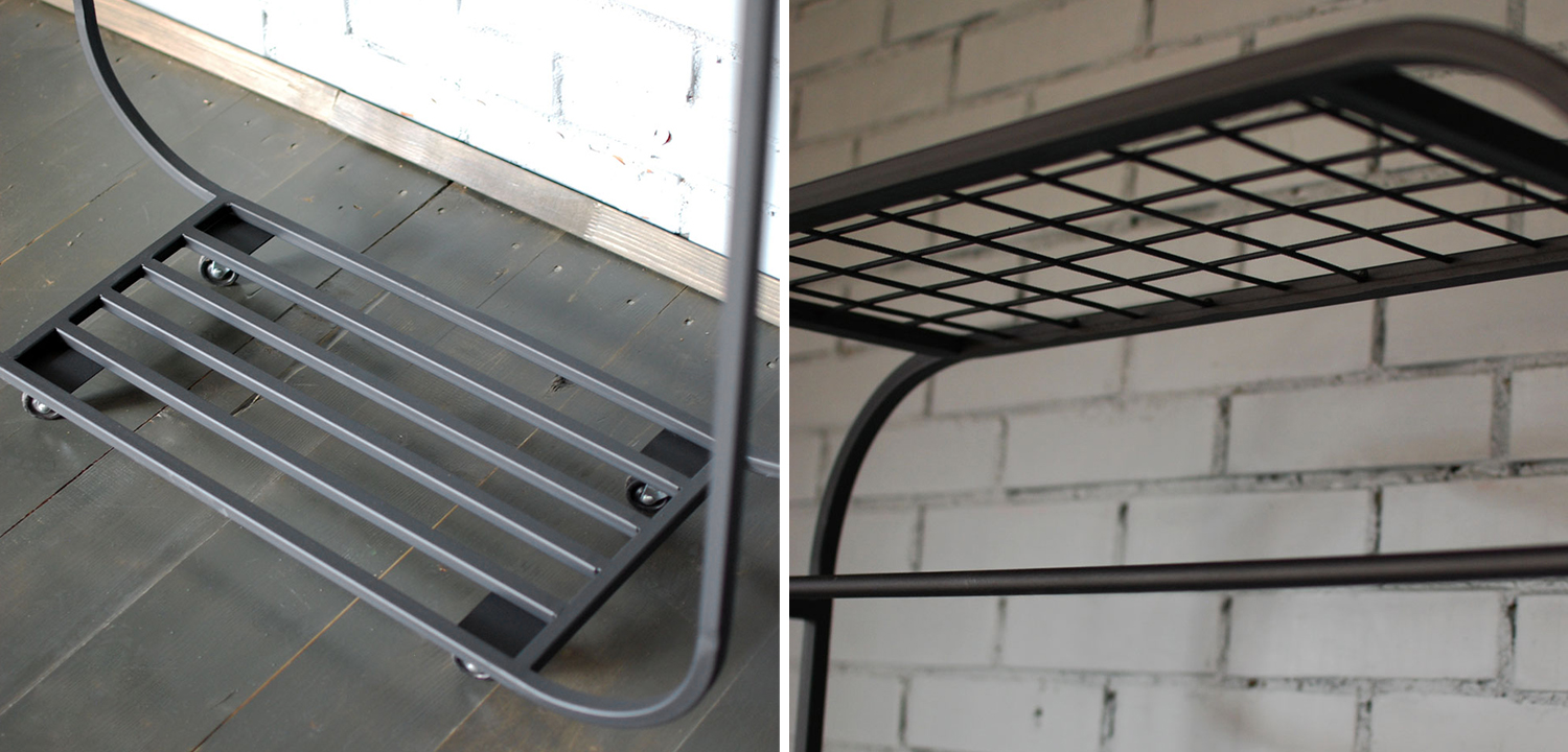 Рейл Kieron Industrial Metal Rust Clothes Rail - фото