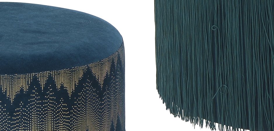 Пуф Fringe Blue Пуф Fringe Blue - Loft-Concept в Ростове-на-Дону