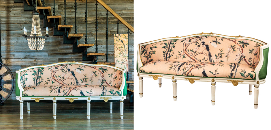 Диван Beige and Green Chinoiserie Sofa - Loft-Concept в Ростове-на-Дону