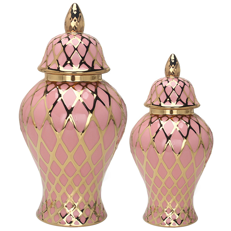    Gold Ornament Pink Vase    -- | Loft Concept 
