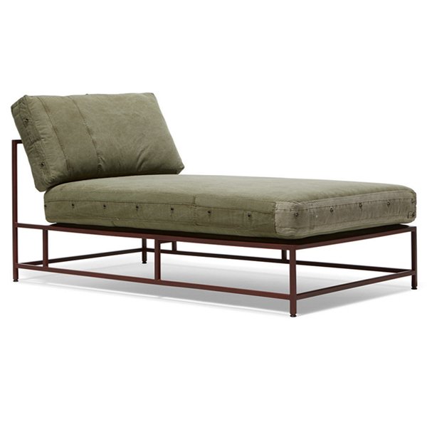  Olive Military Fabric Sectional Lounge   -- | Loft Concept 