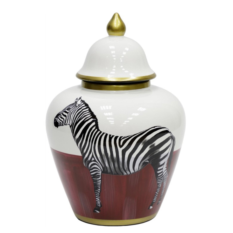  Zebra Vase white and red      -- | Loft Concept 