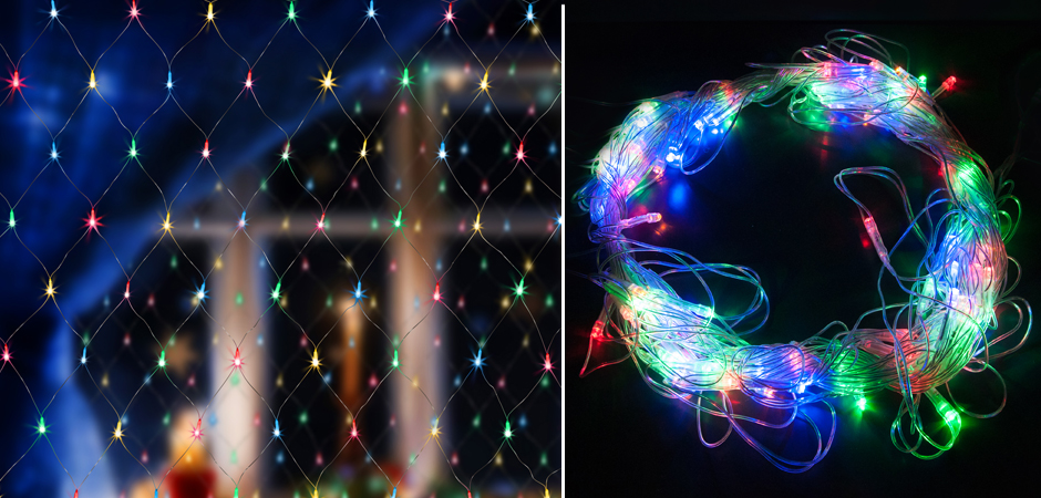 Гирлянда-Сетка Цветные светодиоды - Loft-Concept в Ростове-на-Дону