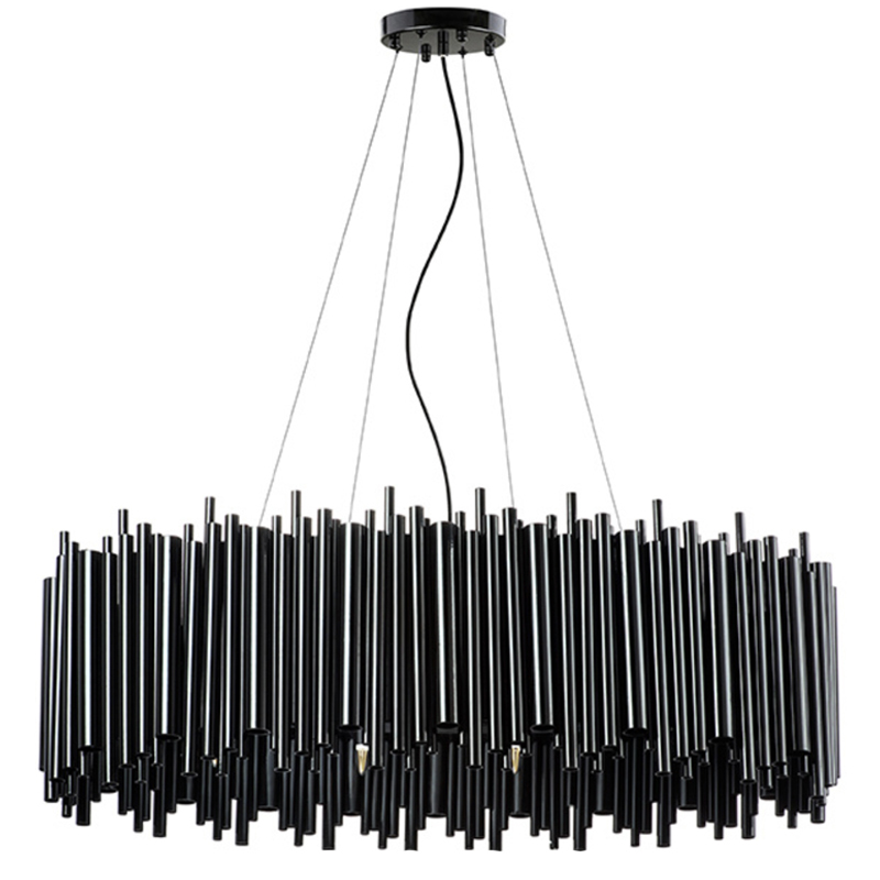  Delightfull Brubeck Chandelier Black Oval   -- | Loft Concept 