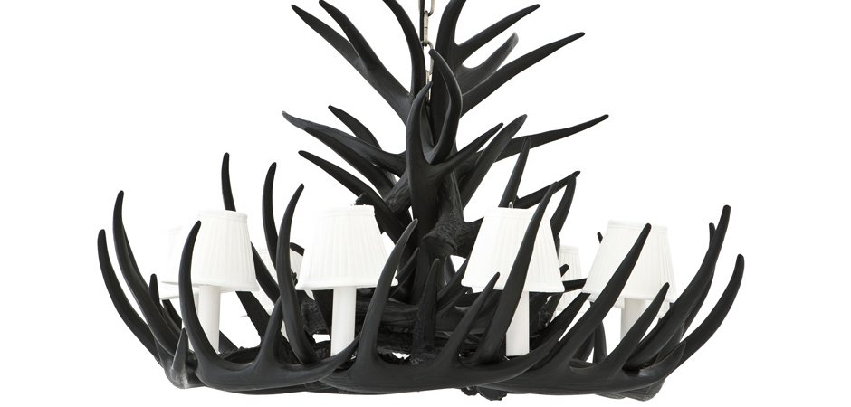 Люстра Eichholtz Chandelier Horn Highlands Black - Loft-Concept в Ростове-на-Дону