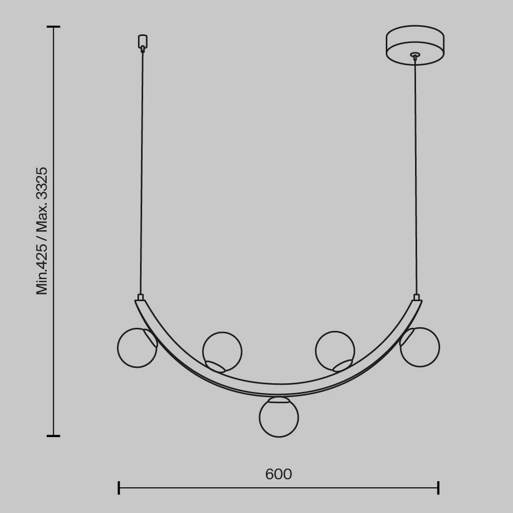 Люстра подвесная Ambre 3000К 12Вт в Ростове-на-Дону