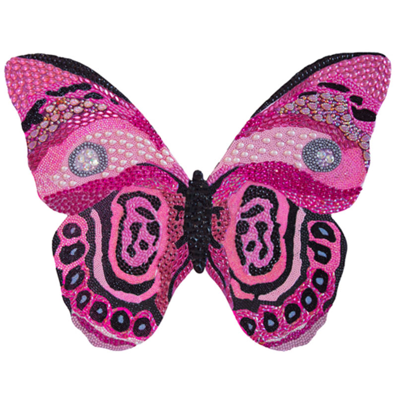 Картина “Pink and Black Bedazzled Butterfly Cut Out” Мульти в Ростове-на-Дону | Loft Concept 