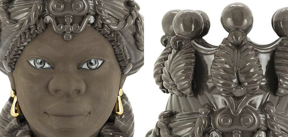 Ваза VASE MORO BIG LADY BLACK MUD Ваза VASE MORO BIG LADY BLACK MUD - Loft-Concept в Ростове-на-Дону