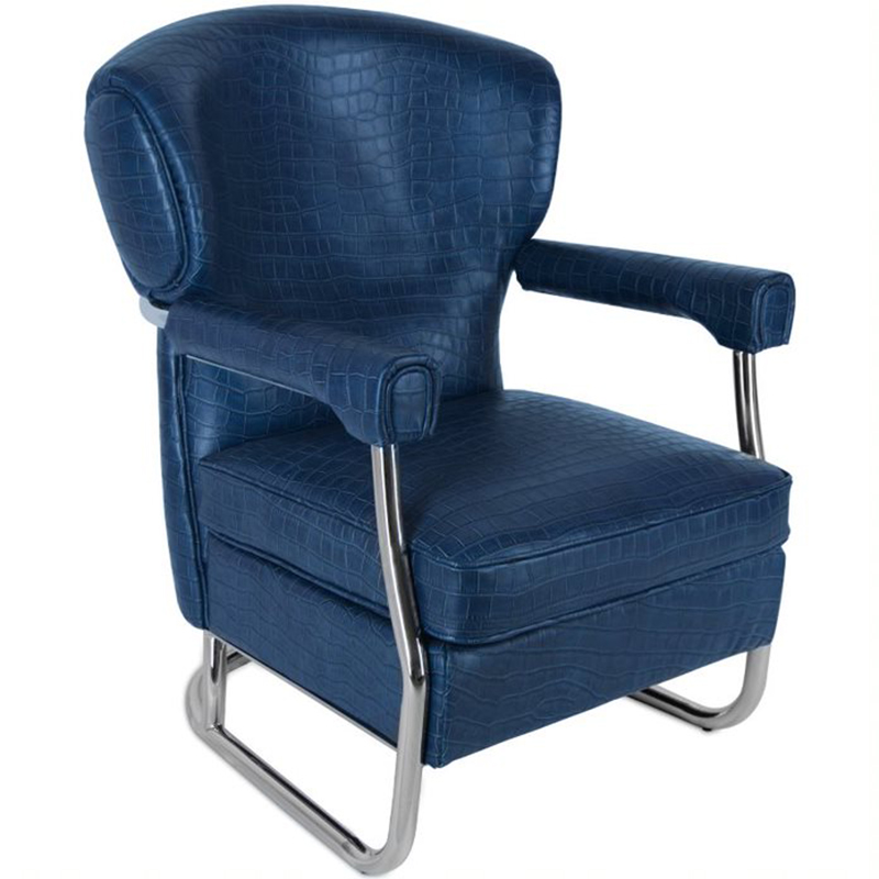  Eggert Armchair blue leather    -- | Loft Concept 