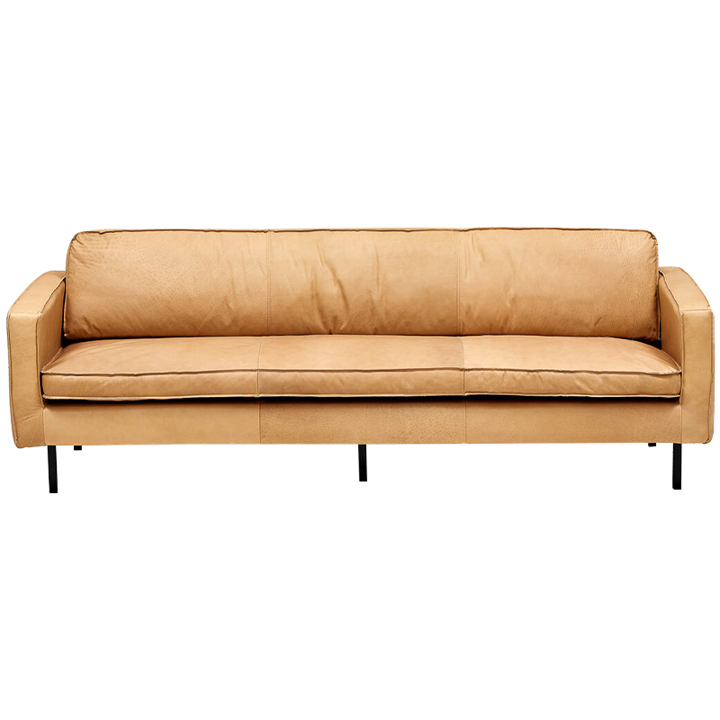   Adrian Beige Leather Sofa    -- | Loft Concept 