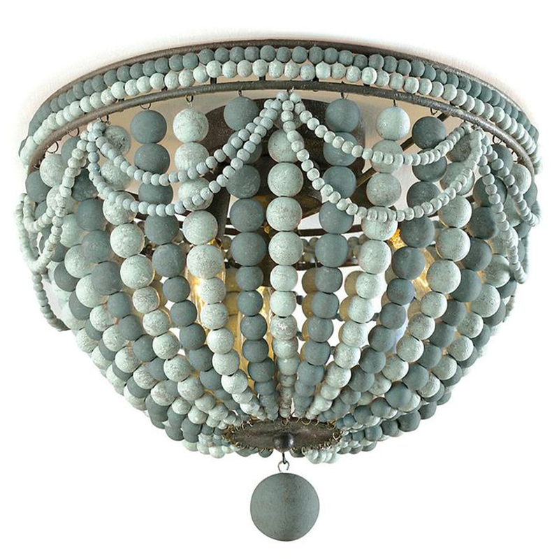       -  Wooden Beads Ceiling Light    -- | Loft Concept 
