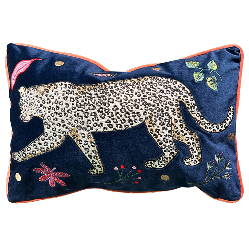     Panther Embroidery Cushion -   -- | Loft Concept 