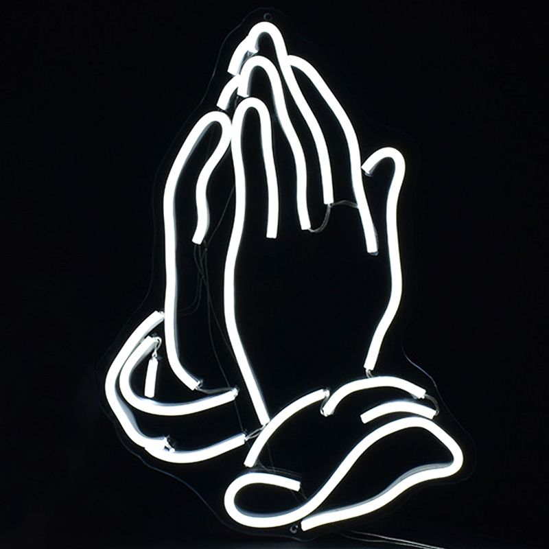    Praying Hands Neon Wall Lamp    -- | Loft Concept 