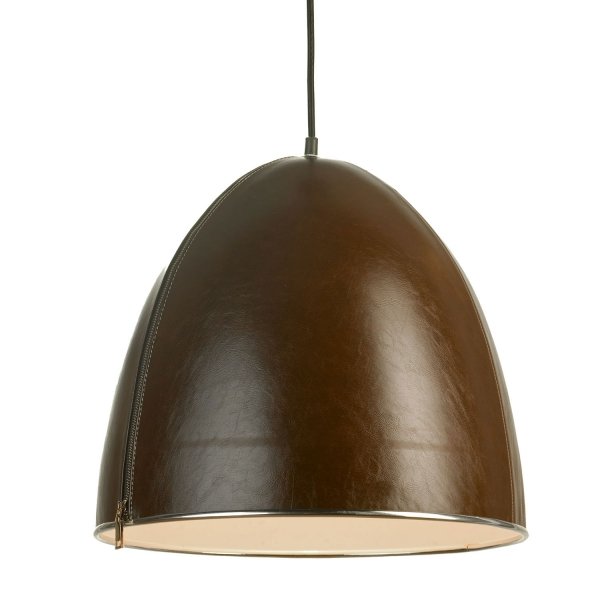   Leather Cone Brown Pendant   -- | Loft Concept 