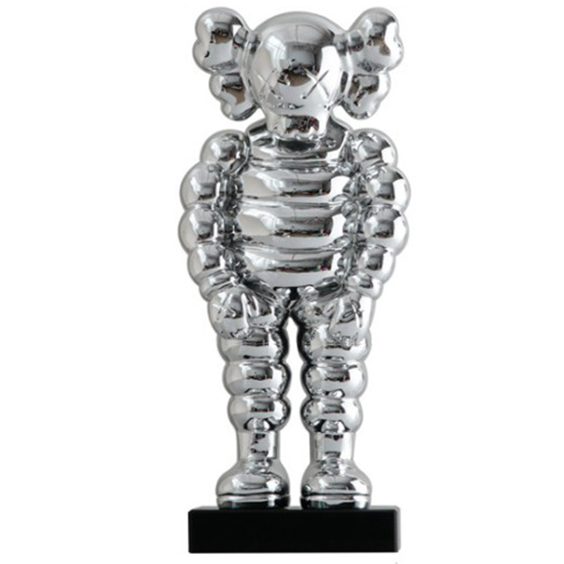  KAWS Bowed Down Silver on stand   -- | Loft Concept 