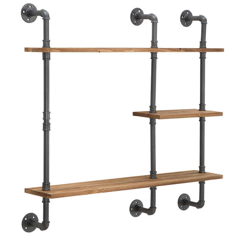  Industrial Wood Metal Shelf    -- | Loft Concept 