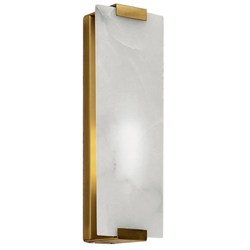 Бра Marble Rectangle Wall Lamp Brass Латунь в Ростове-на-Дону | Loft Concept 