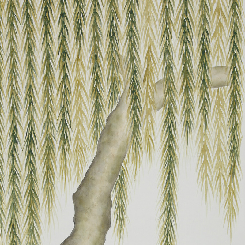    Willow Original colourway on Bleached White dyed silk   -- | Loft Concept 