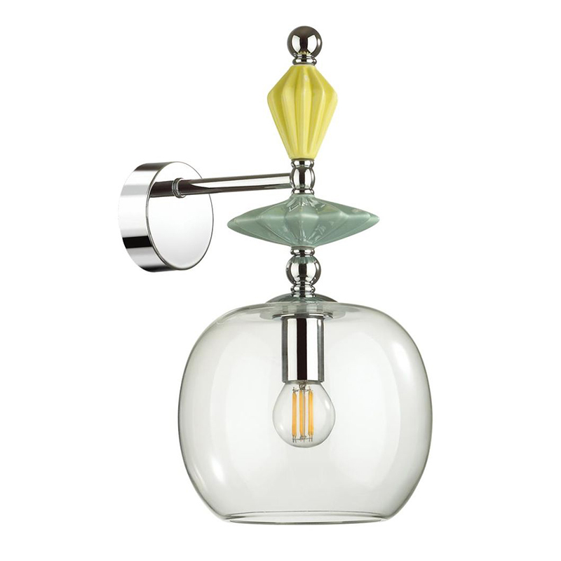  Iris Glas wall lamp A chrome        -- | Loft Concept 