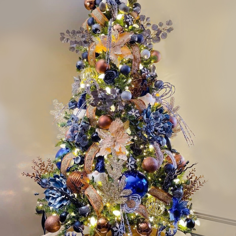     Christmas tree Blue flowers     -- | Loft Concept 