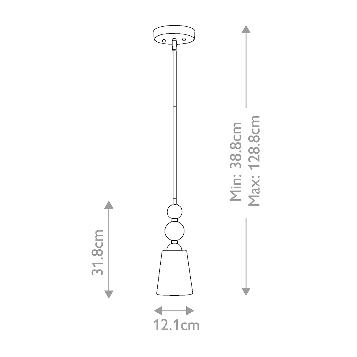 Подвесной светильник с матовым стеклянным коническим плафоном в современном стиле Hinkley в Ростове-на-Дону