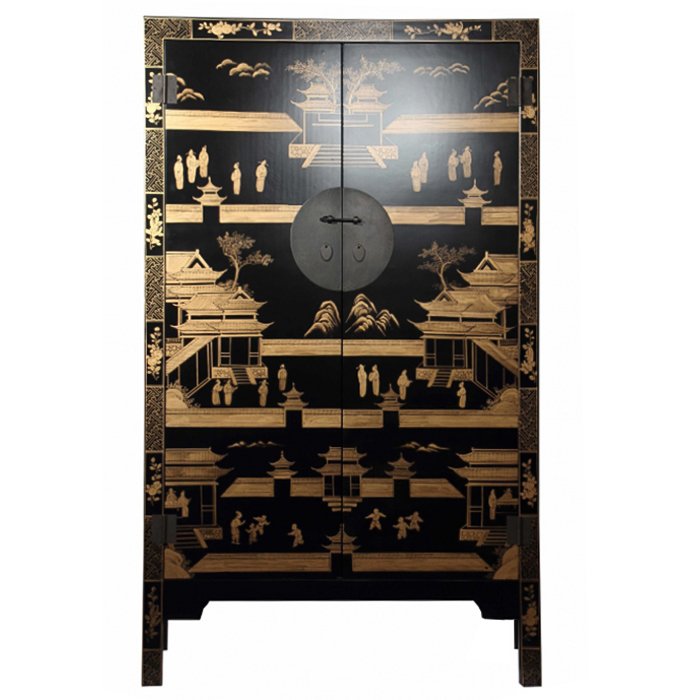   Black Gold Cabinet Low   -- | Loft Concept 