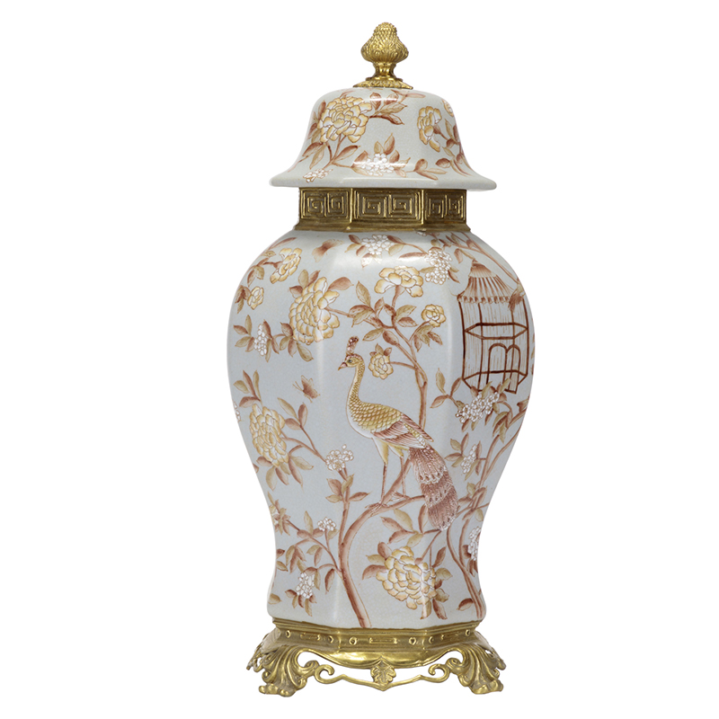  Golden Peacock Vase    -- | Loft Concept 