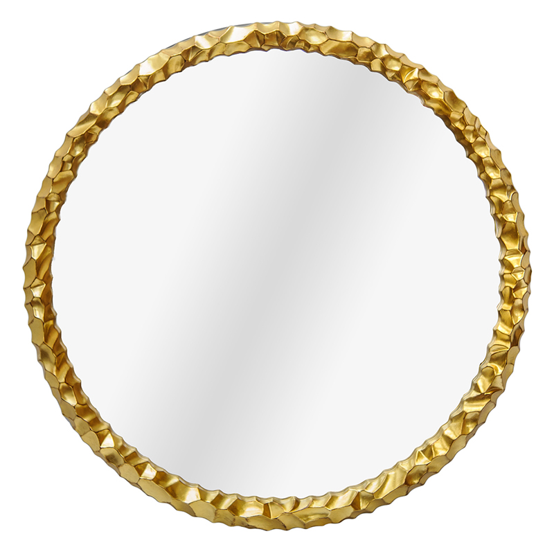  Reginald Mirror round gold   -- | Loft Concept 