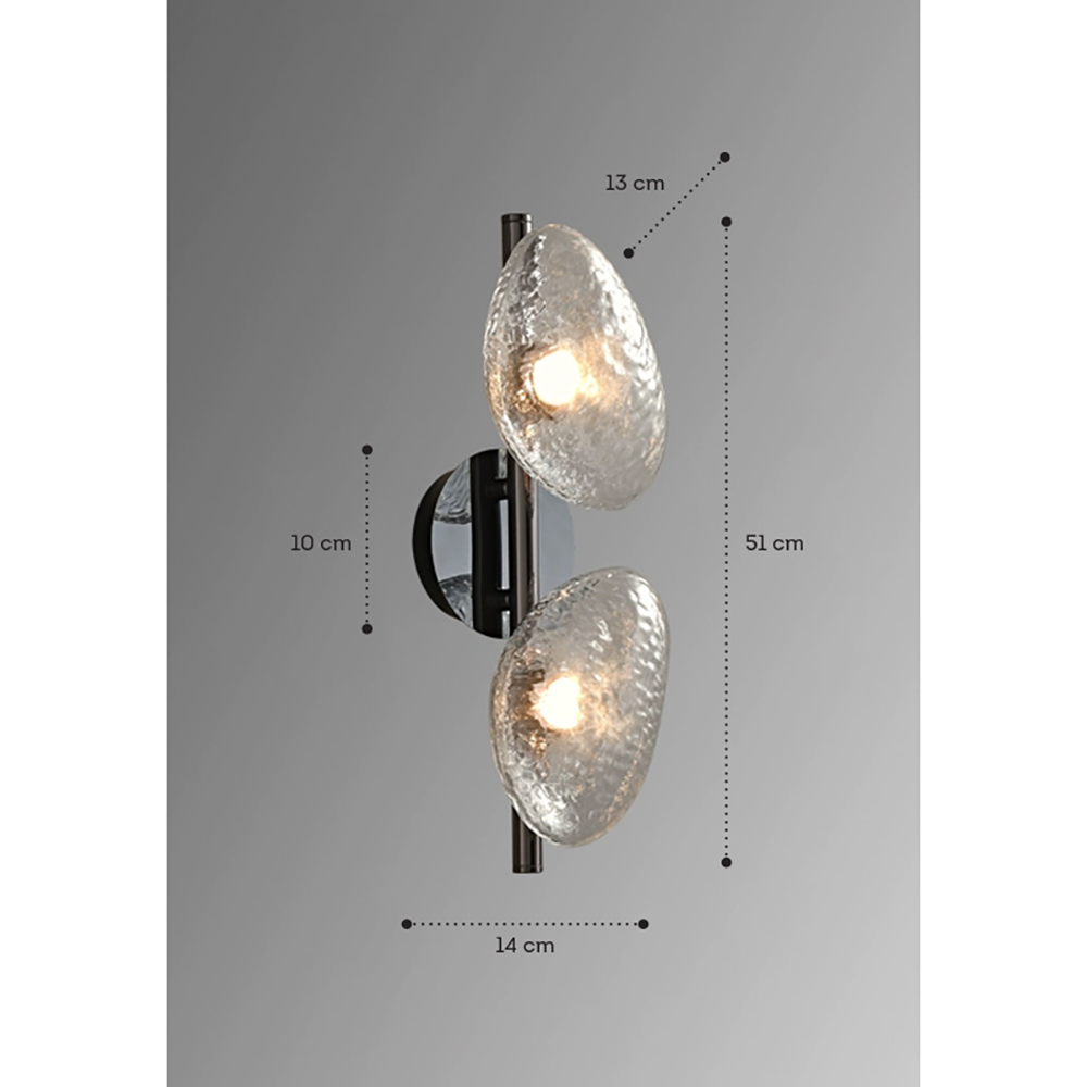 Бра LINDIS FROST LONG WALL 2 лампы Прозрачное стекло в Ростове-на-Дону